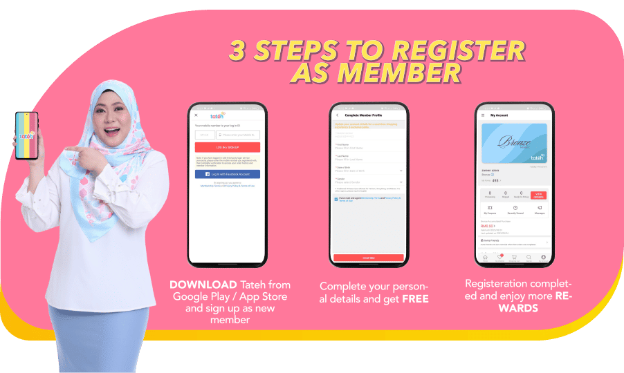 Step to register as member